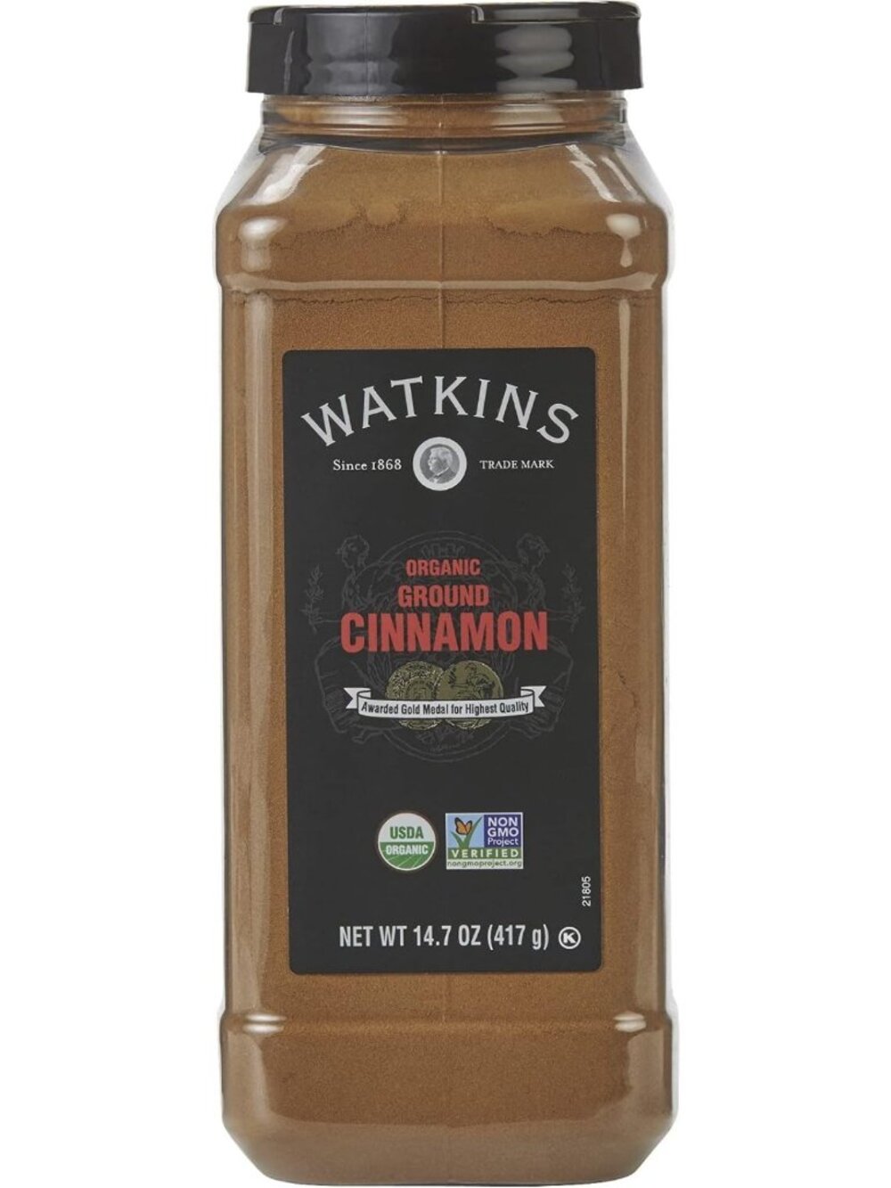 Organic Ground Cinnamon - Gourmet Spice, Bulk Food Service Size, 14.7 oz